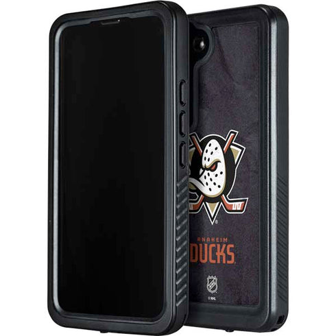 NHL Anaheim Ducks Distressed Galaxy S24 Waterproof Case